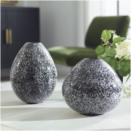 Uttermost Cosmic Black & White Vases