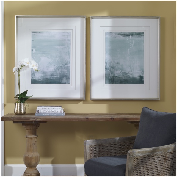 Coastal Patina Modern Framed Prints