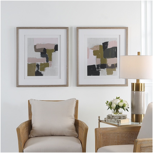 Color Block Framed Prints