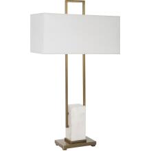 Column-White Marble Table Lamp