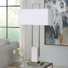Column-White Marble Table Lamp