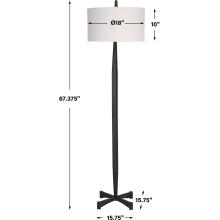 Counteract-Rust Metal Floor Lamp