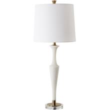 Colette-White Stone Table Lamp