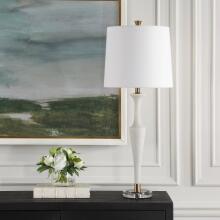 Colette-White Stone Table Lamp