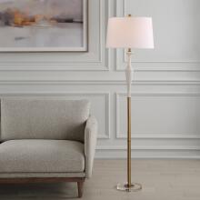 Colette-White Stone Floor Lamp