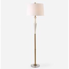 Colette-White Stone Floor Lamp