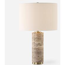 Cortado-Travertine Table Lamp