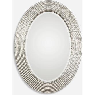 Conder-Oval Silver Mirror