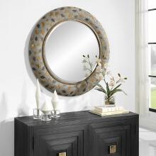 Copper Terrazzo-Terrazzo Round Mirror
