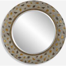 Copper Terrazzo-Terrazzo Round Mirror