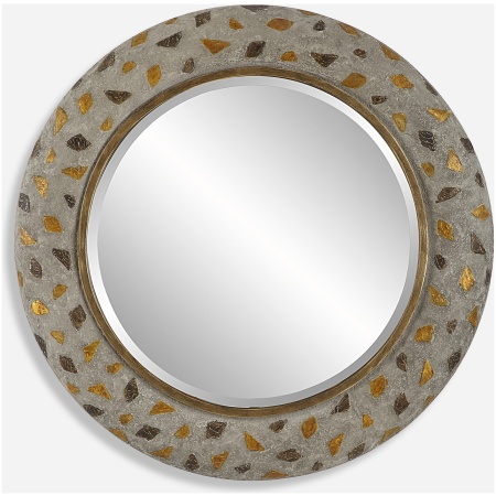 Copper Terrazzo-Terrazzo Round Mirror