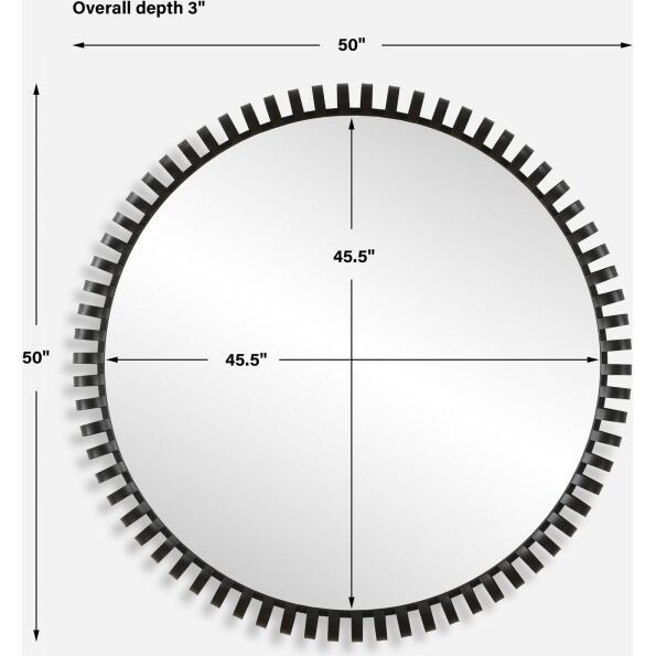 Corona Modern Round Mirror