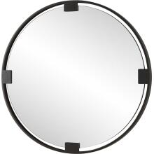Cornelia-Black Round Mirror
