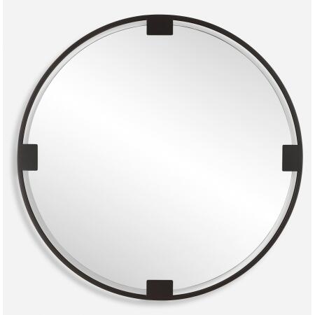 Cornelia-Black Round Mirror