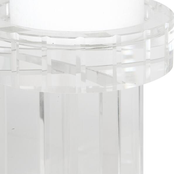Crystal Pillar Candleholders