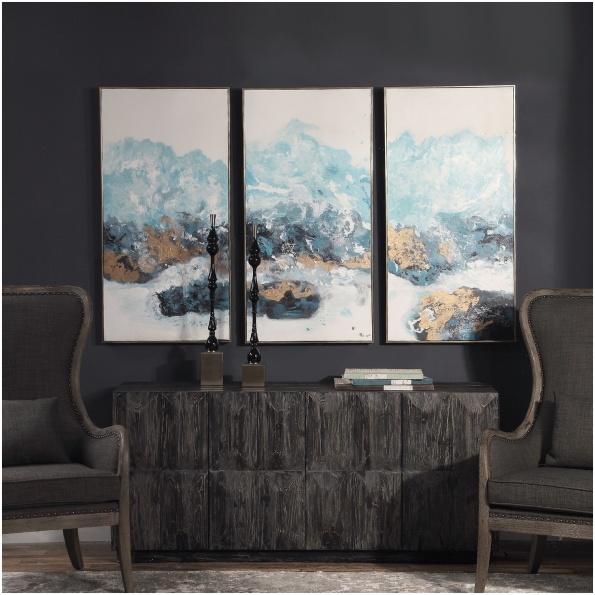 Uttermost Crashing Waves Abstract Art