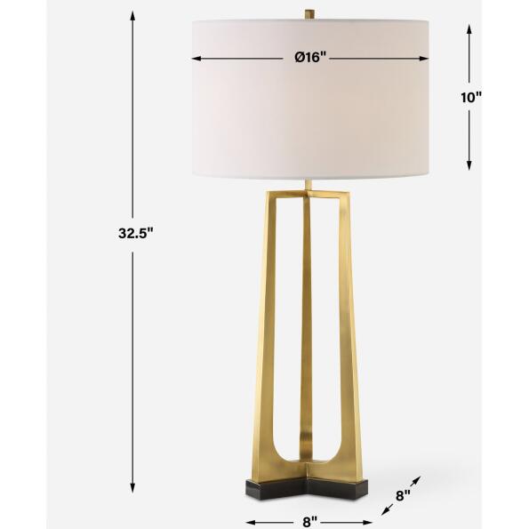 Crossroads Brass Table Lamp
