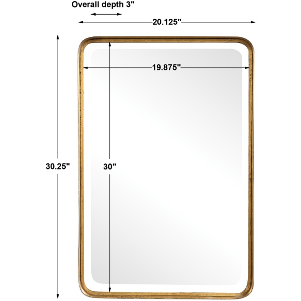 Crofton Antique Gold Mirror
