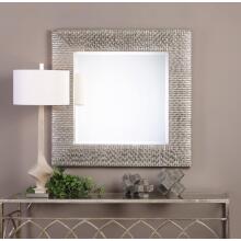 Cressida-Distressed Silver Square Mirror
