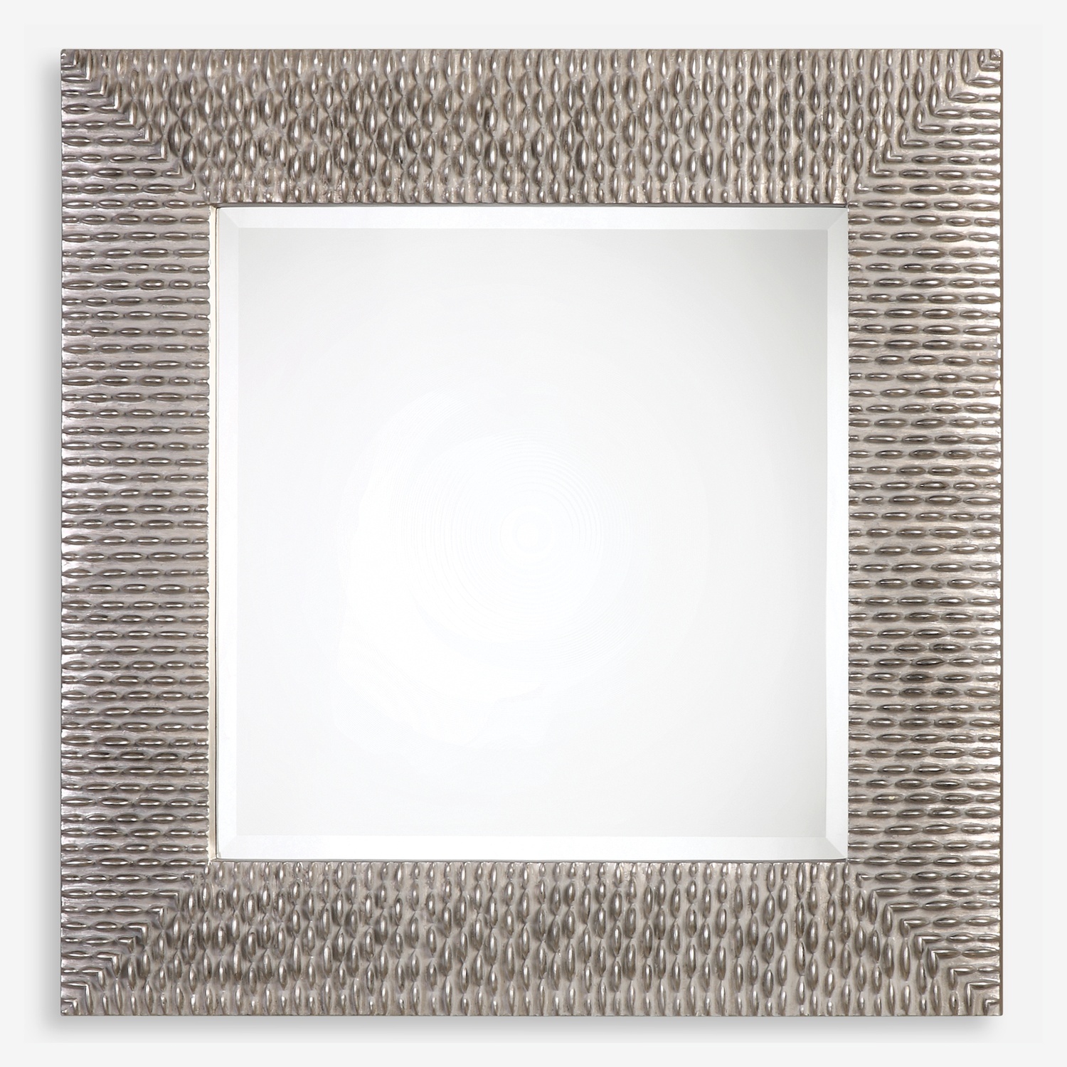 Cressida-Distressed Silver Square Mirror