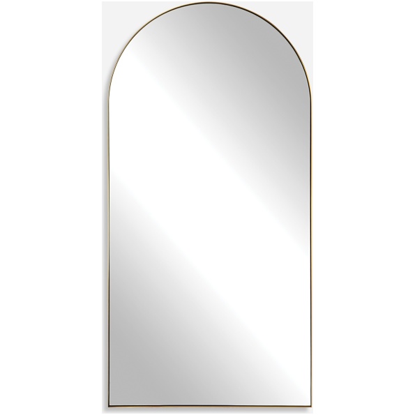 Crosley-Antique Brass Arch Mirror