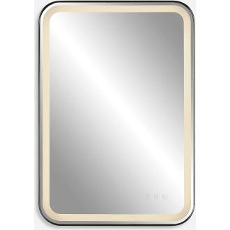 Crofton-Lighted Black Vanity Mirror
