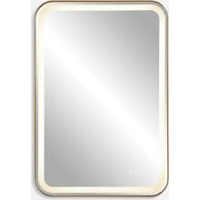 Crofton-Lighted Brass Vanity Mirror