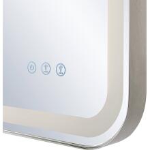 Crofton-Lighted Nickel Vanity Mirror