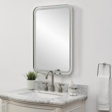 Crofton-Lighted Nickel Vanity Mirror