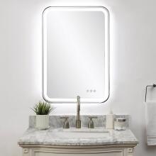 Crofton-Lighted Nickel Vanity Mirror