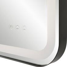 Crofton-Lighted Black Large Mirror