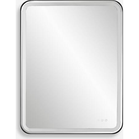 Crofton-Lighted Black Large Mirror