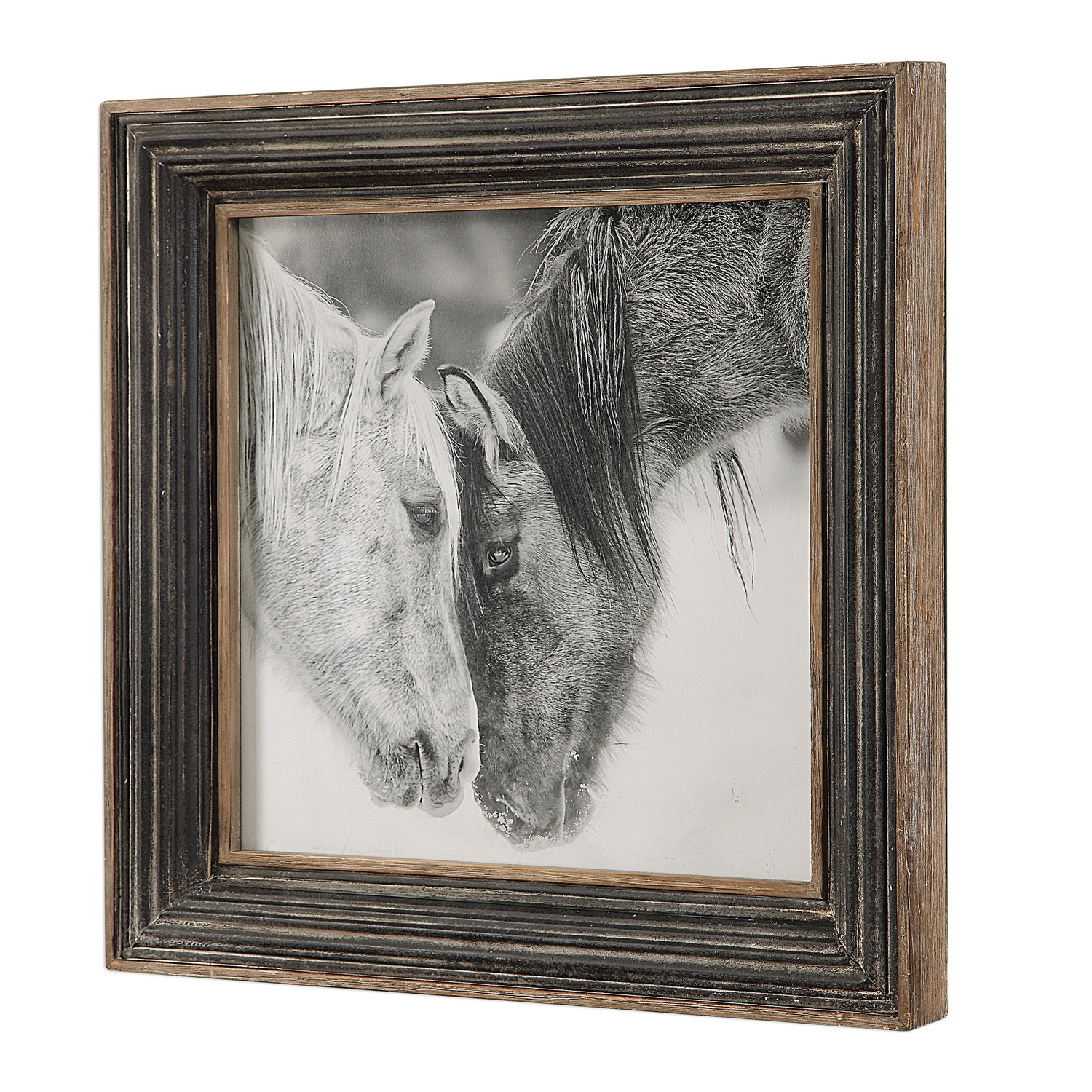 Custom Black And White Horses-Horse Prints
