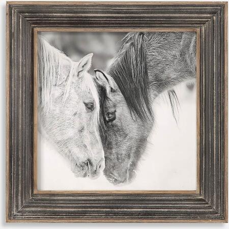 Custom Black And White Horses-Horse Prints