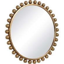 Cyra-Gold Round Mirror