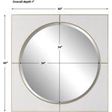 Cyprus-White Square Mirror