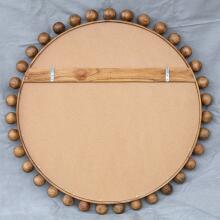 Cyra-Beaded Round Mirror