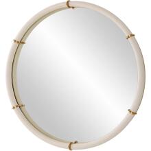 Cyprus-White Round Mirror