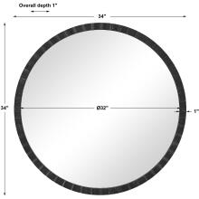Dandridge-Round Industrial Mirror