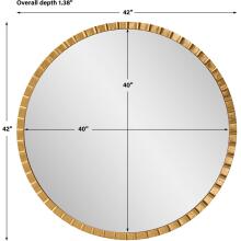 Dandridge-Gold Round Mirror