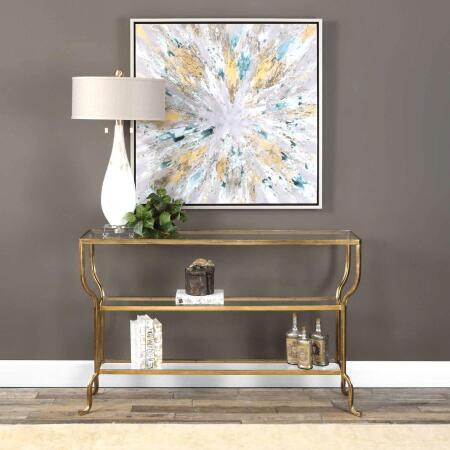 Uttermost Deline Gold Console Table