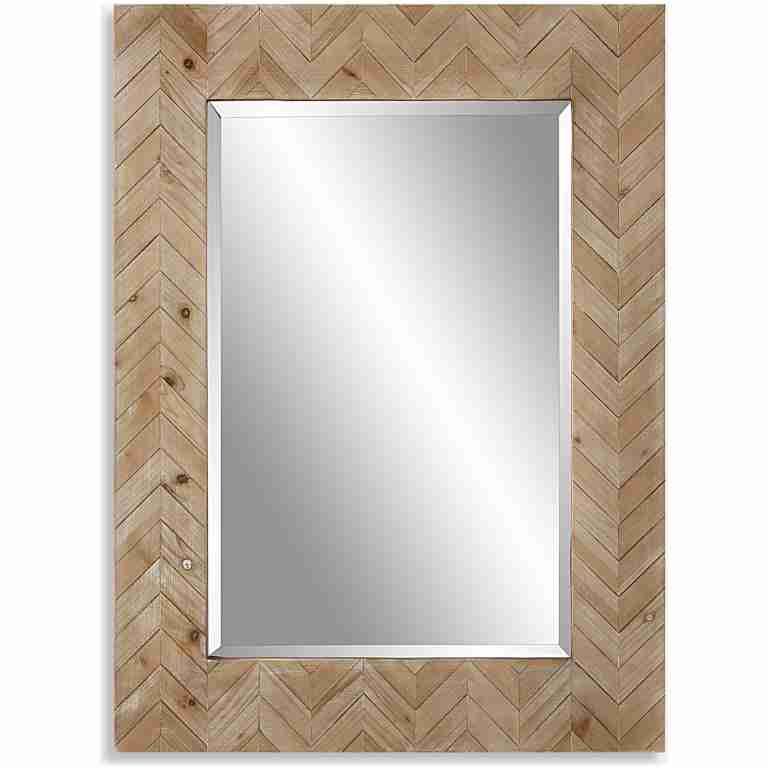 Demetria-Wooden Mirror