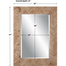Demetria-Wooden Mirror