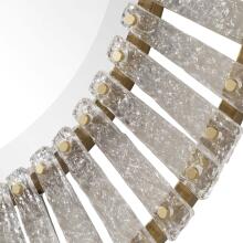 Denali-Textured Glass Round Mirror