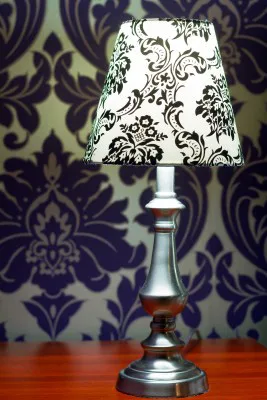 Diy Covering A Lampshade With Fabric North Houston Jpg