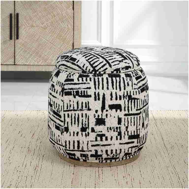 Uttermost Dialogue Poof Ottoman