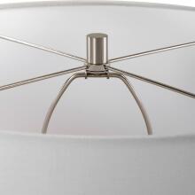 Dribble-White Glaze Table Lamp