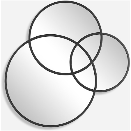 Droplet-Black Circle Mirror
