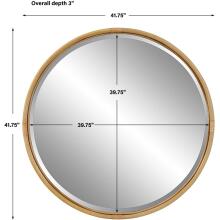 Drift Away-Rattan Round Mirror