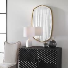 Duronia-Antiqued Gold Mirror